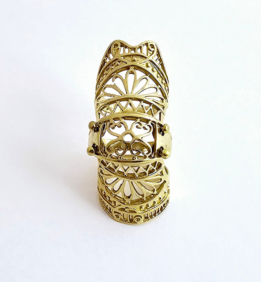 Anello scudo arabesco