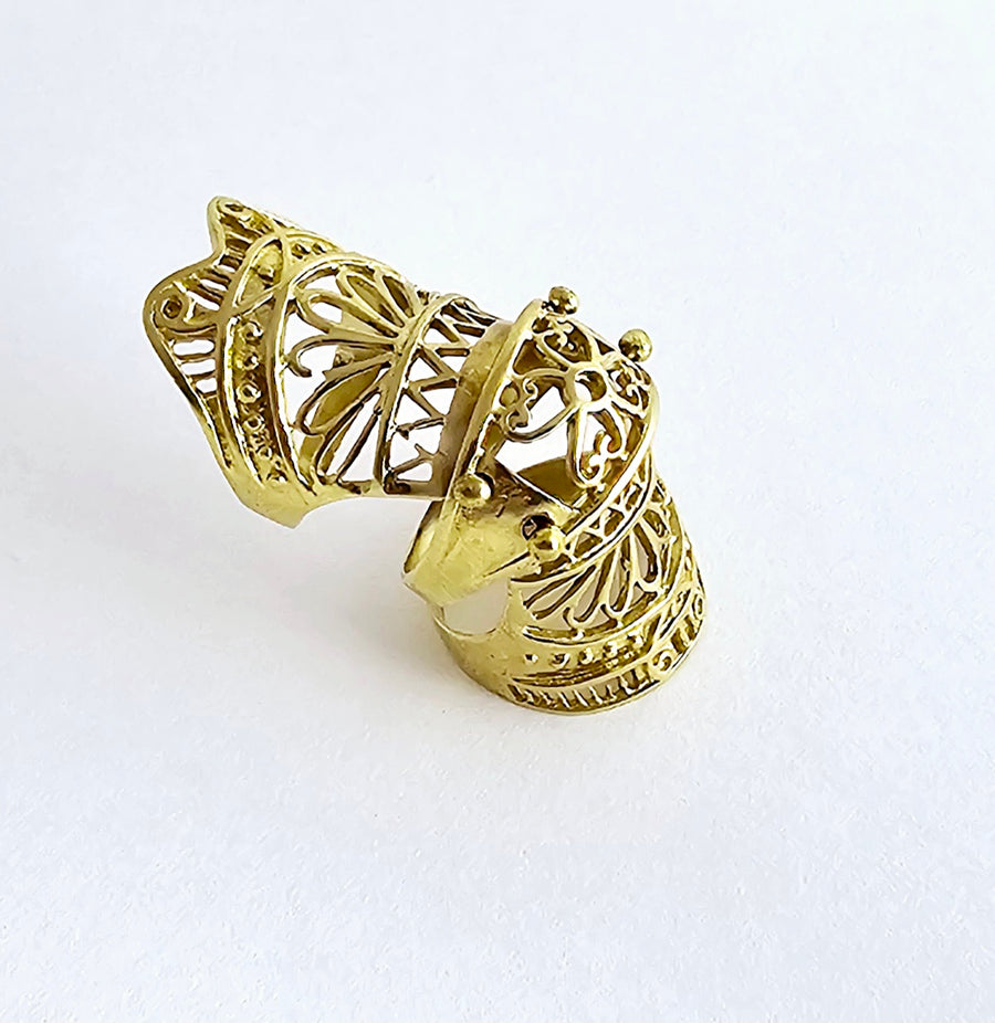 Anello scudo arabesco