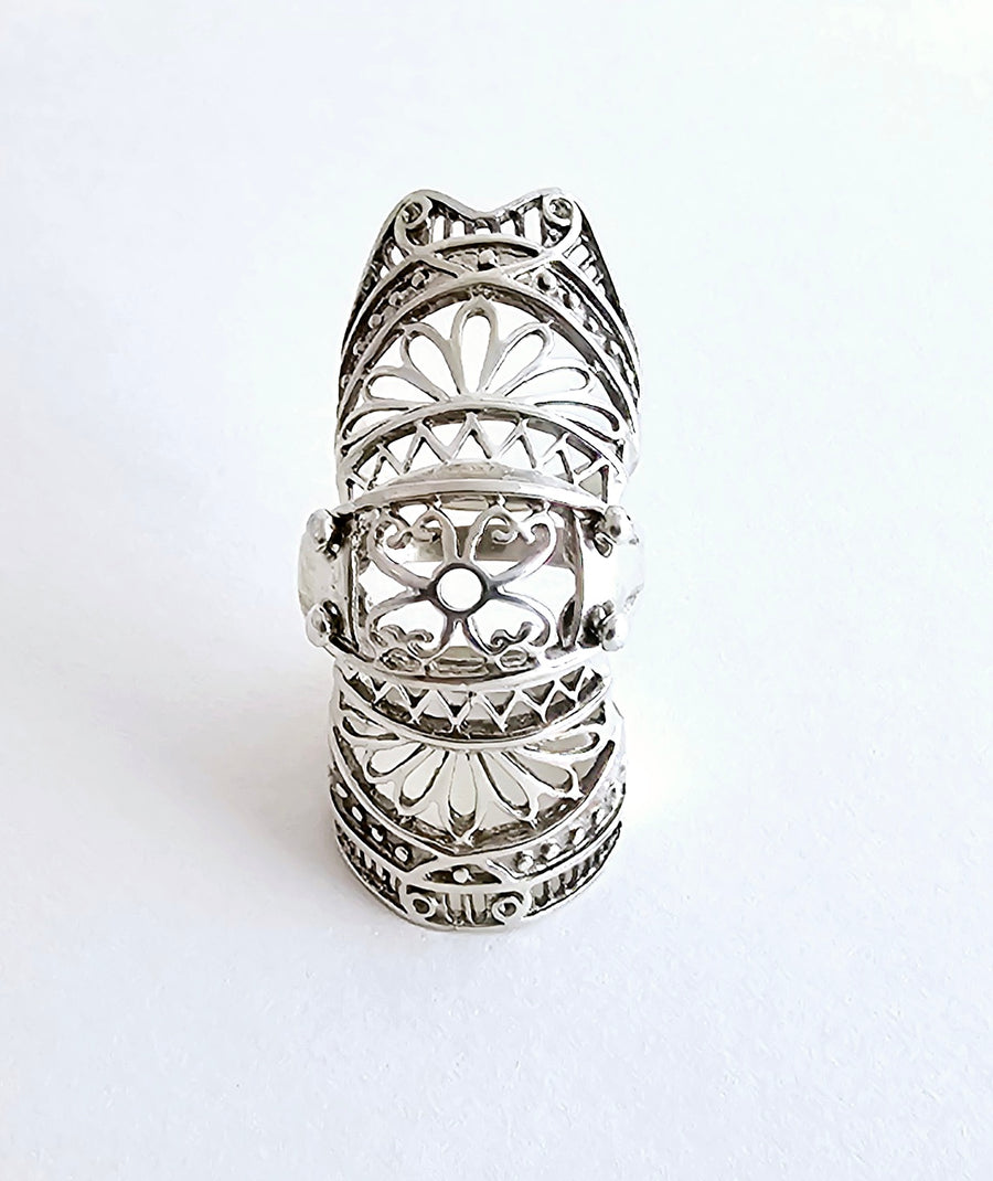 Anello scudo arabesco